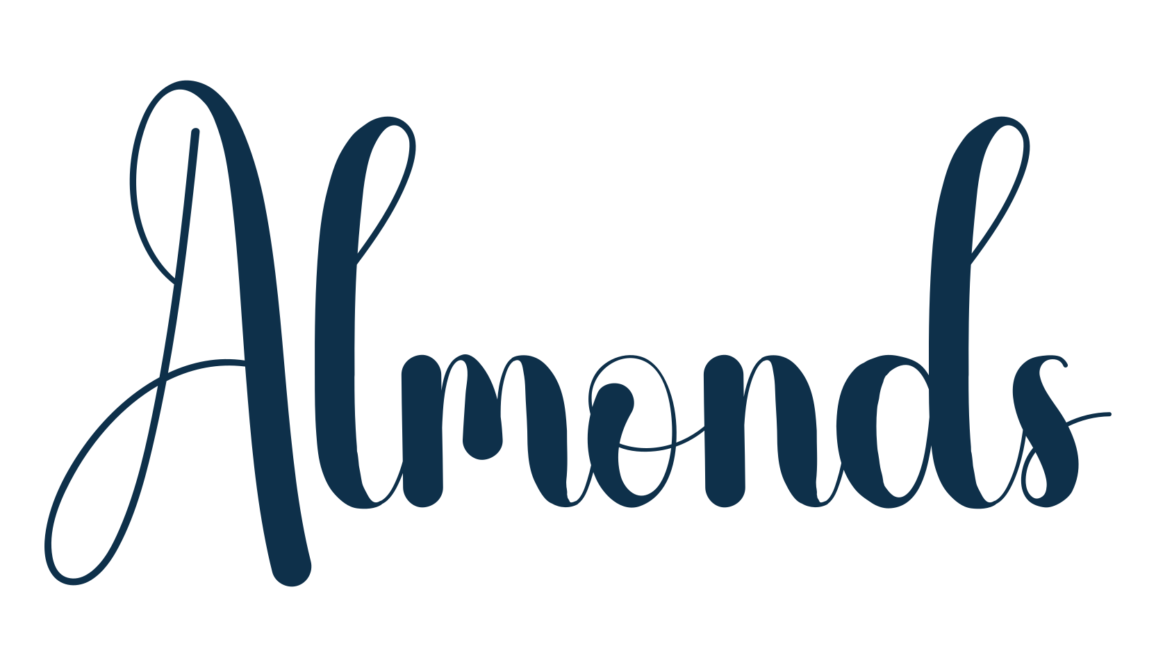 Almonds (almonds-2), display market font preview