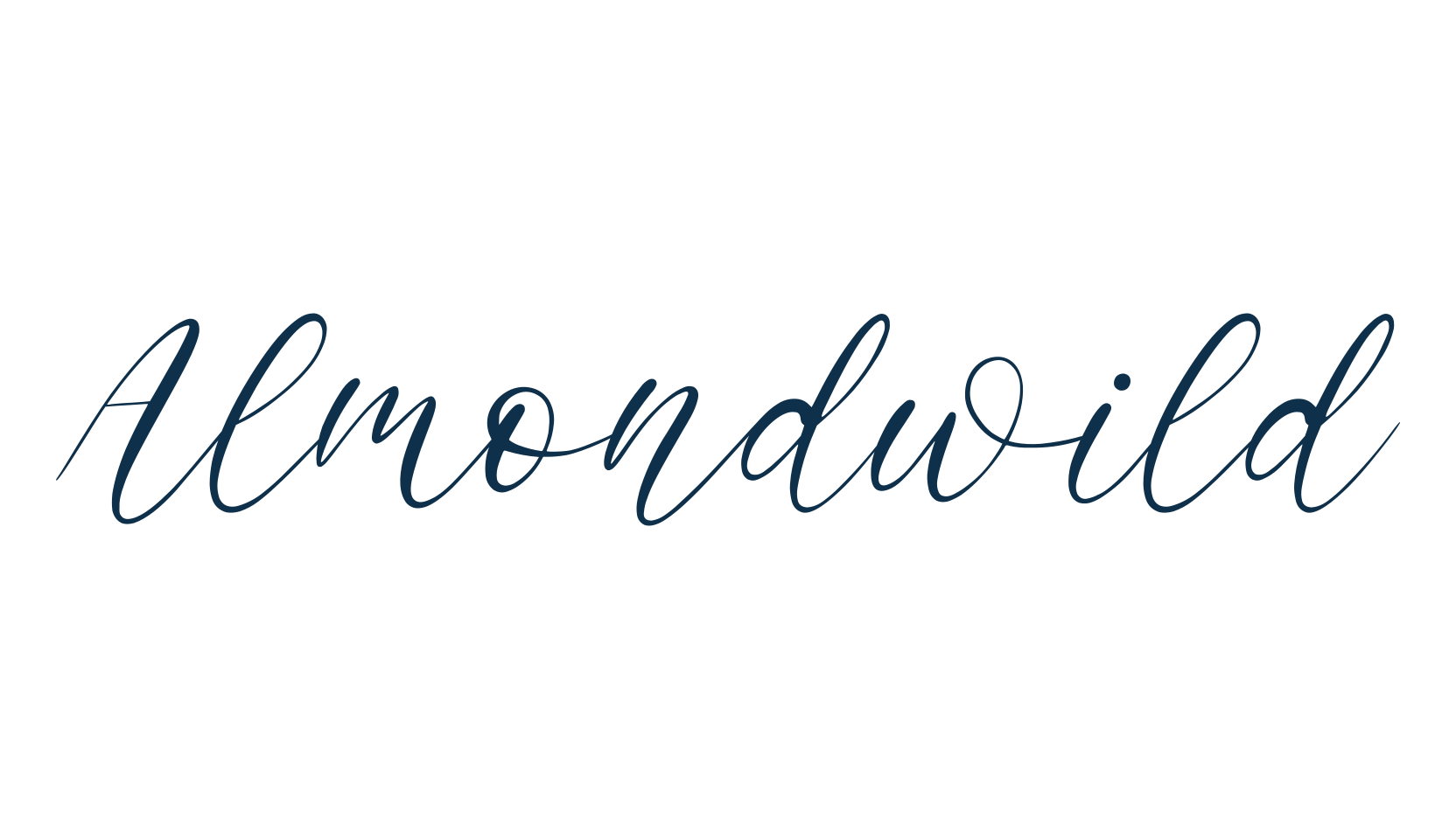 Almondwild, script calligraphy fancy decorative font preview