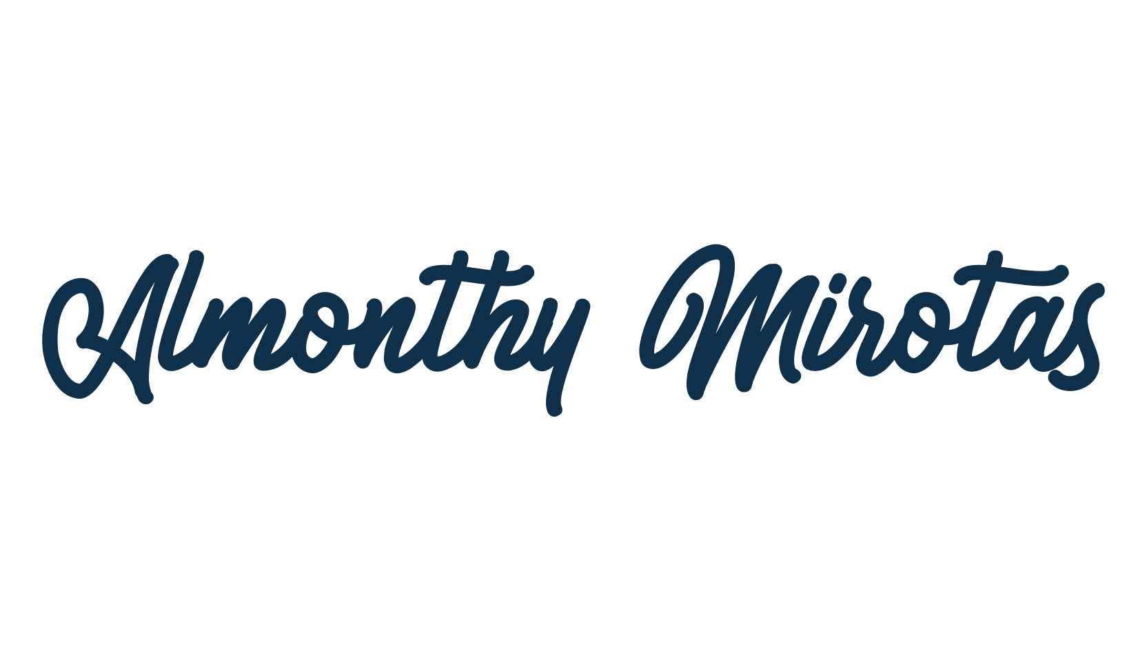 Almonthy Mirotas, fancy old school decorative script calligraphy font preview
