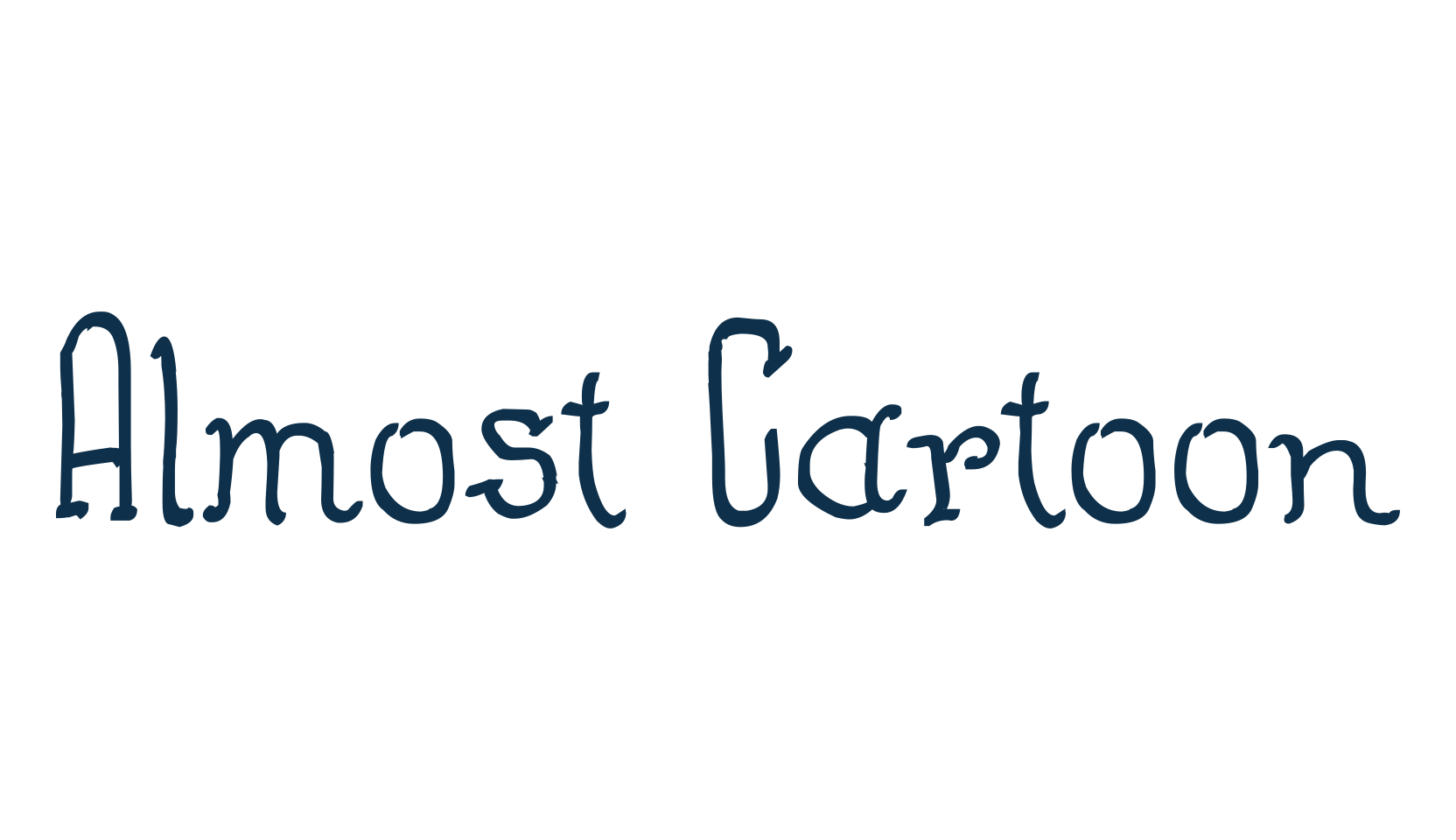 Almost Cartoon, fancy cartoon decorative font preview