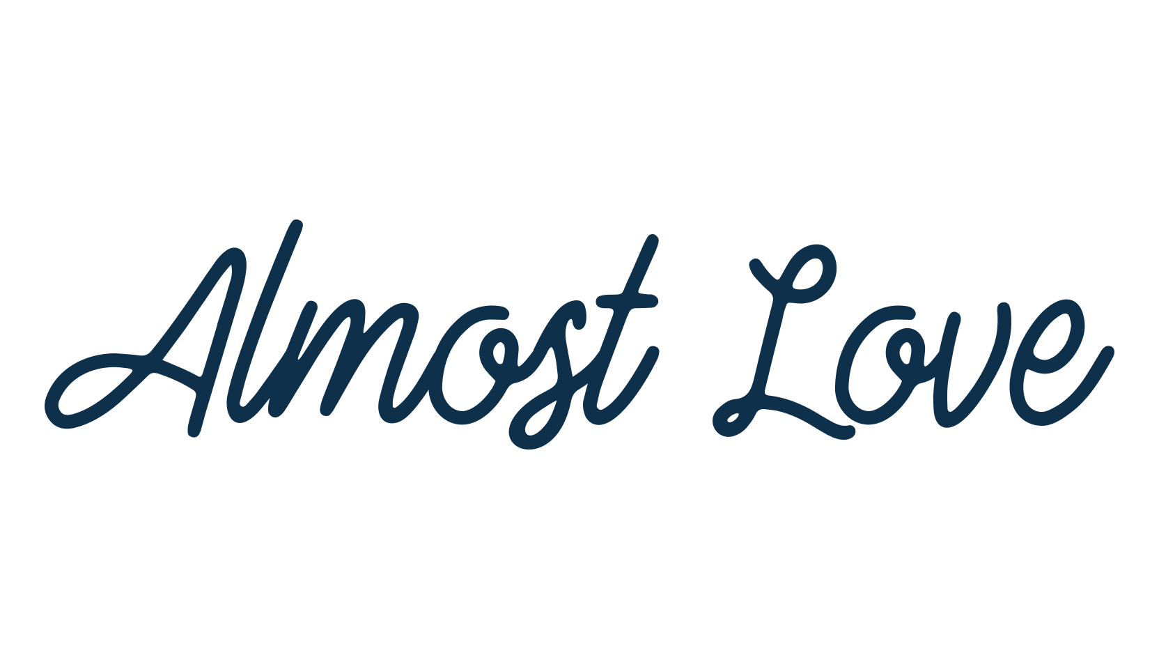 Almost Love, script handwritten fancy decorative calligraphy font preview