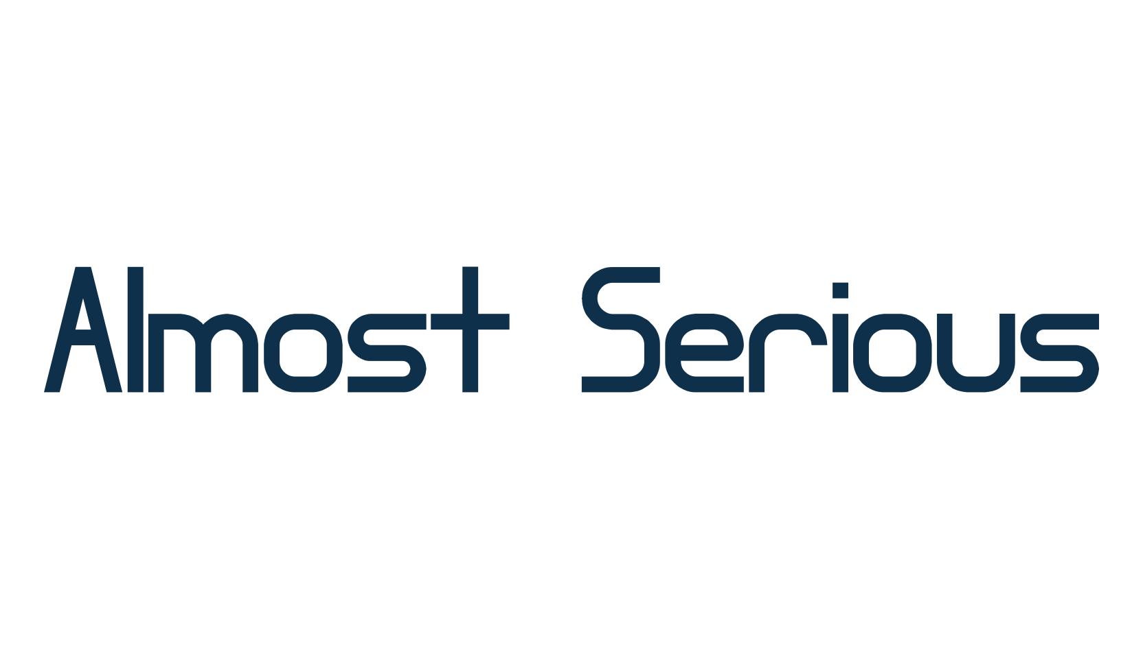 Almost Serious, basic sans serif font preview