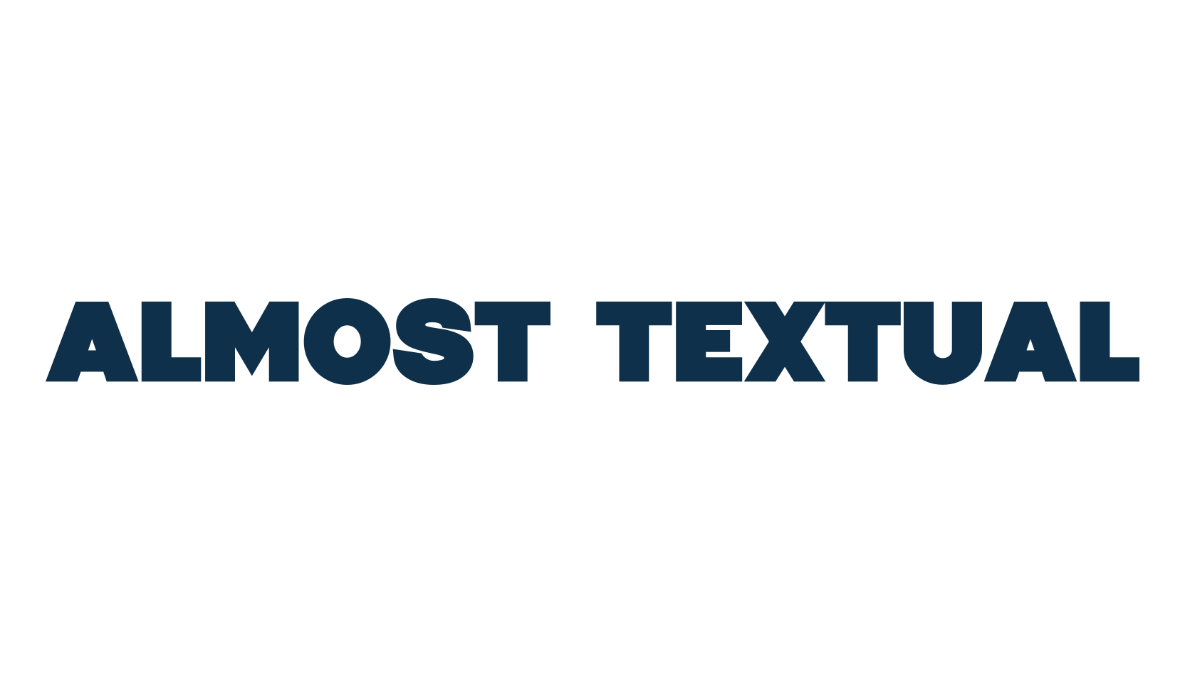 Almost Textual, sans serif font preview