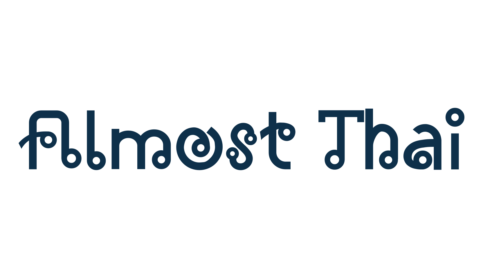 Almost Thai, fancy various foreign look font preview