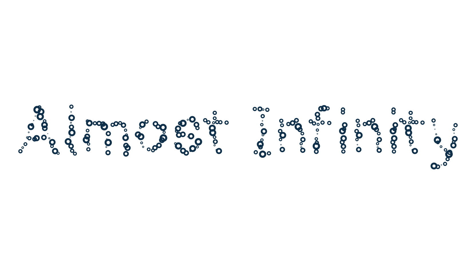 Almost Infinity, fancy various decorative font preview