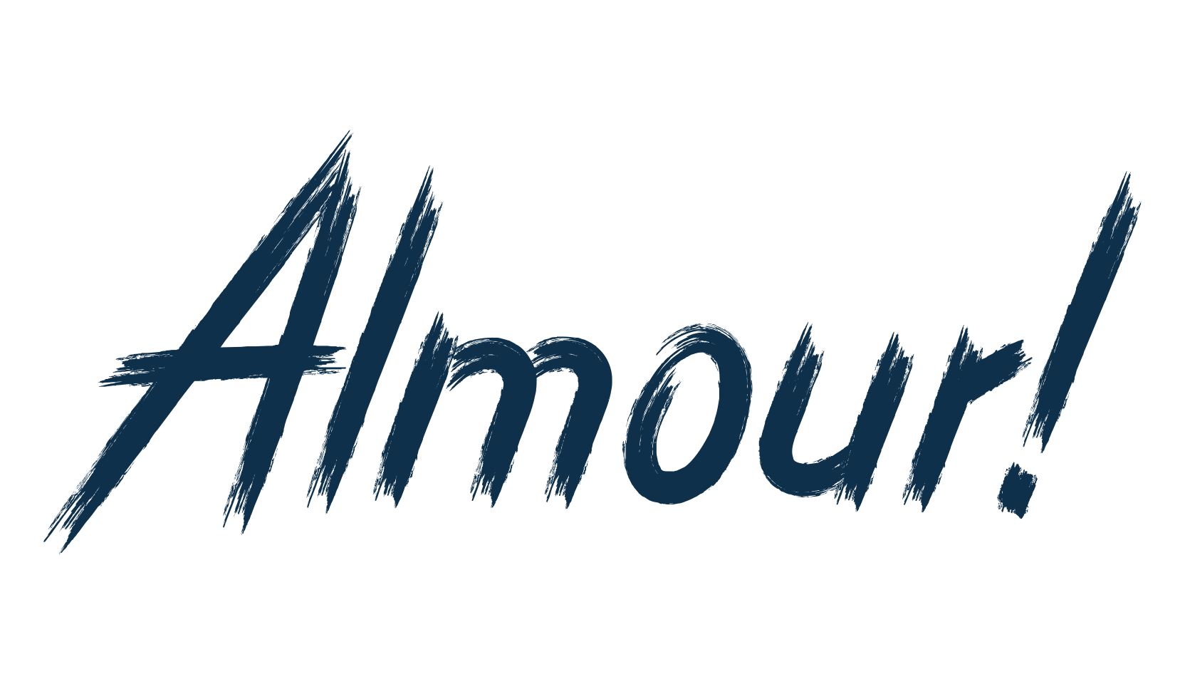 Almour!, script brush fancy decorative calligraphy font preview