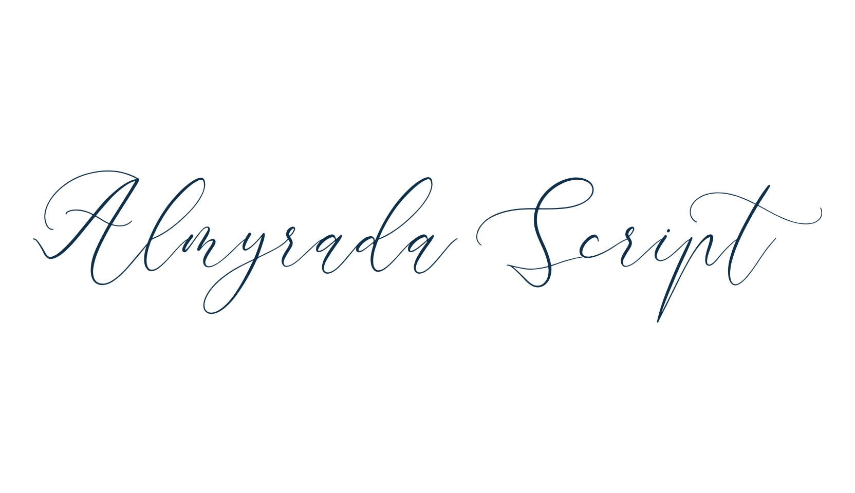 Almyrada Script, script calligraphy fancy decorative font preview