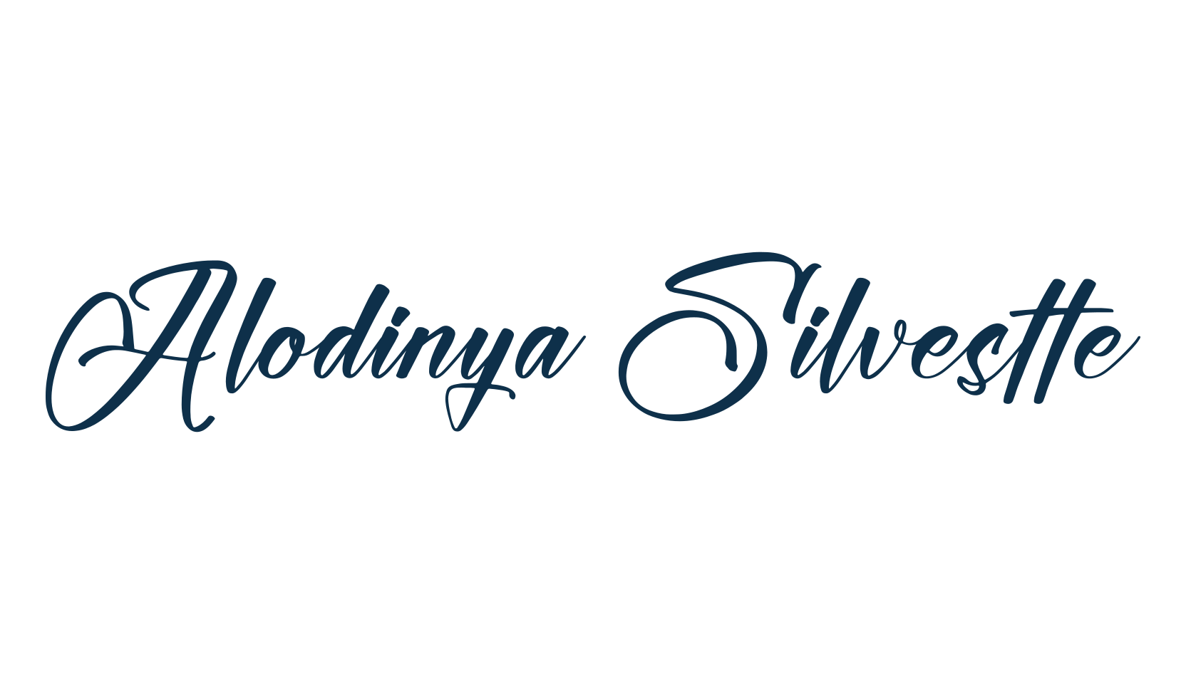 Alodinya Silvestte, script calligraphy fancy decorative font preview