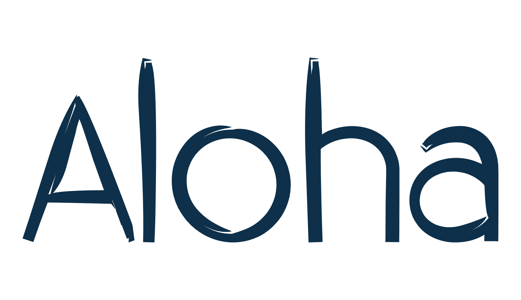 Aloha, various font preview