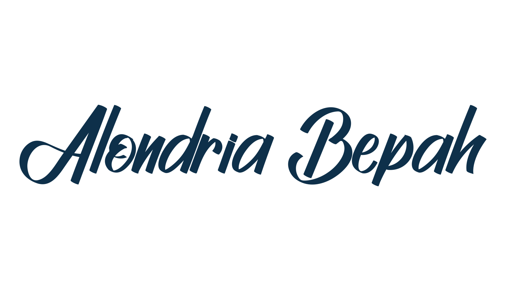 Alondria Bepah, fancy decorative font preview
