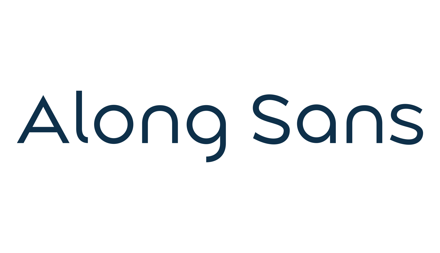 Along Sans, basic sans serif font preview