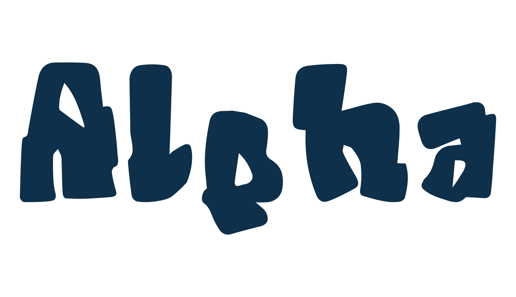 Alpha (alpha-3), graffiti font preview