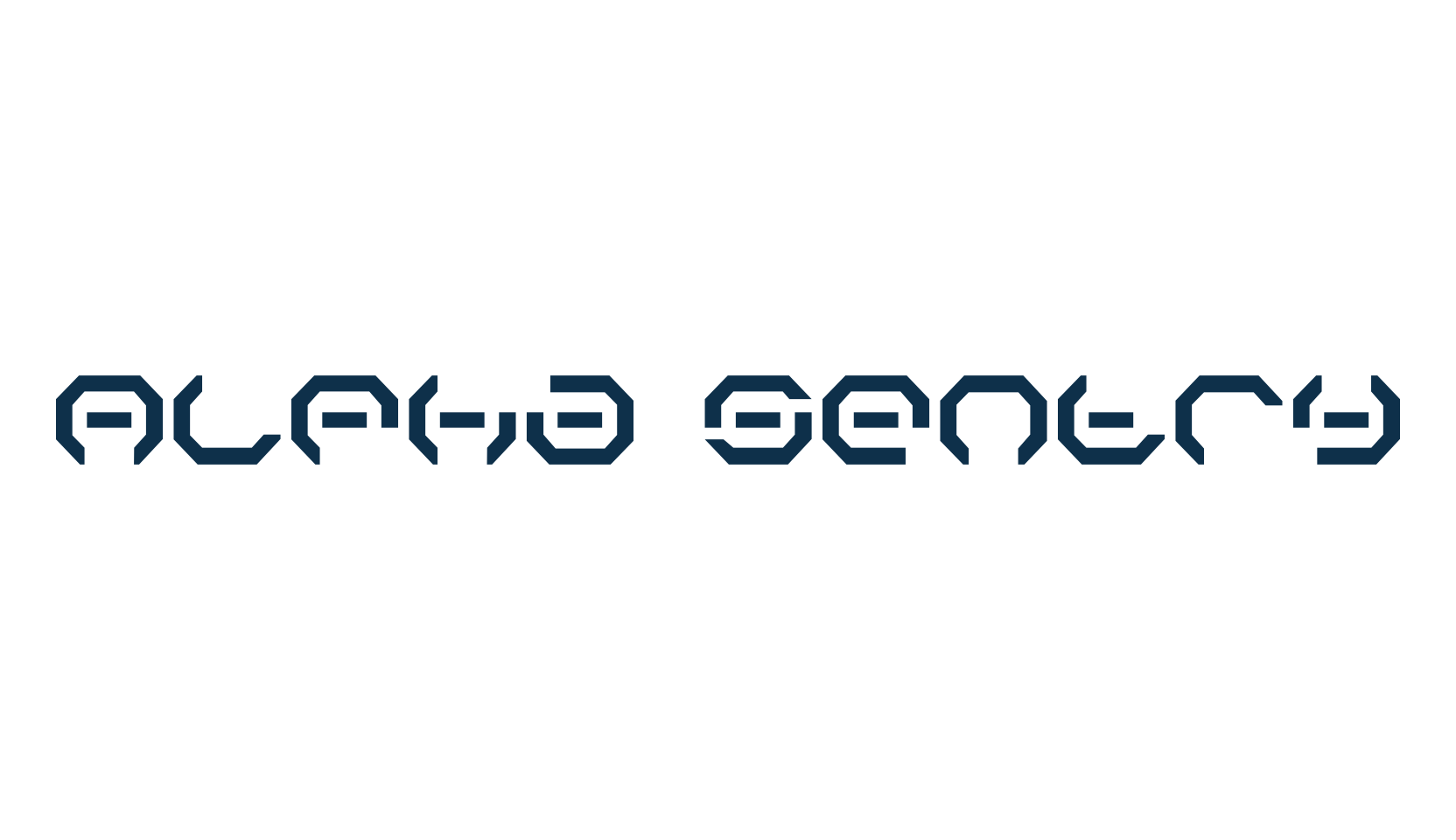 Alpha Sentry, sci-fi font preview