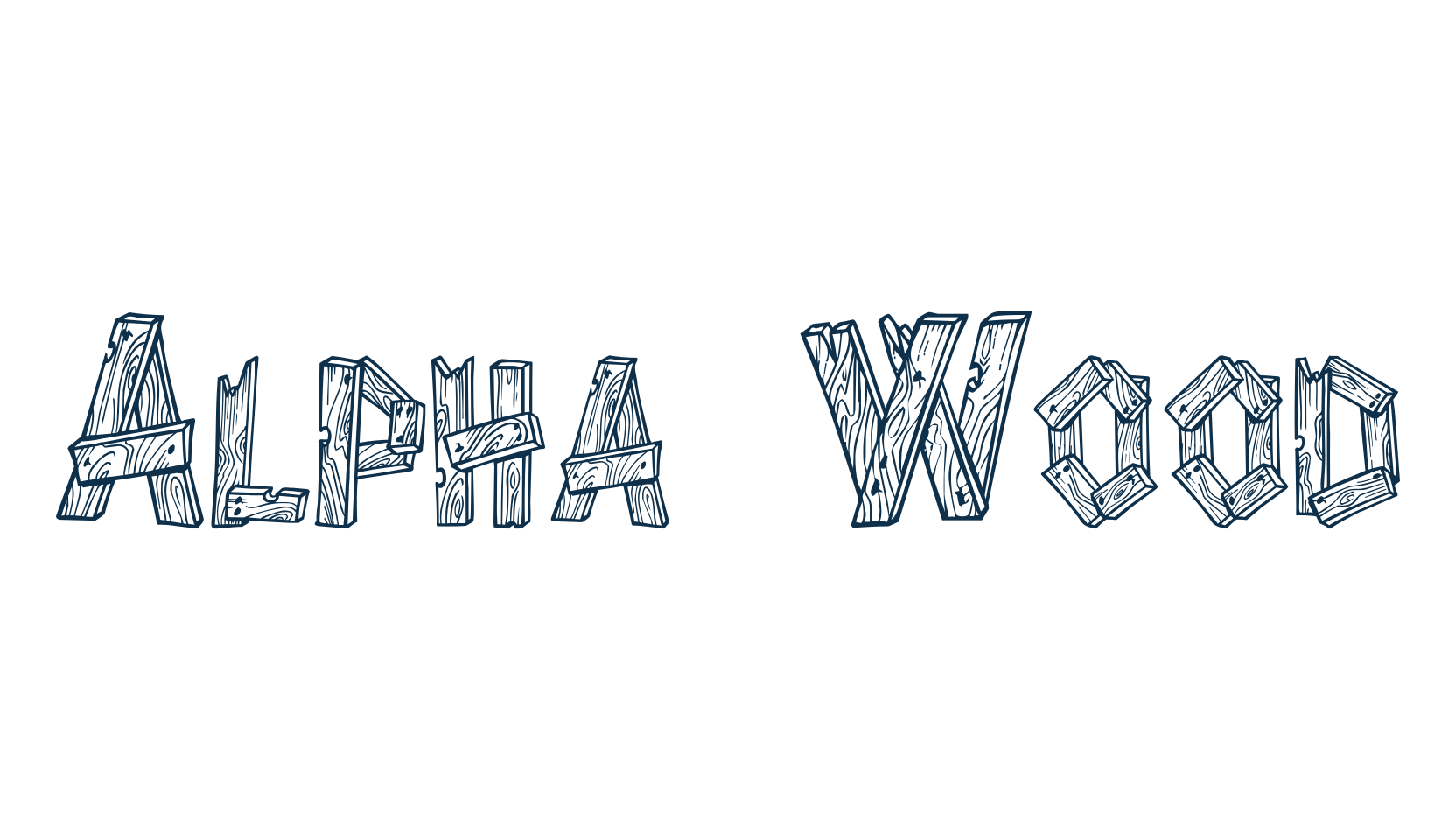 Alpha Wood, fancy western decorative font preview