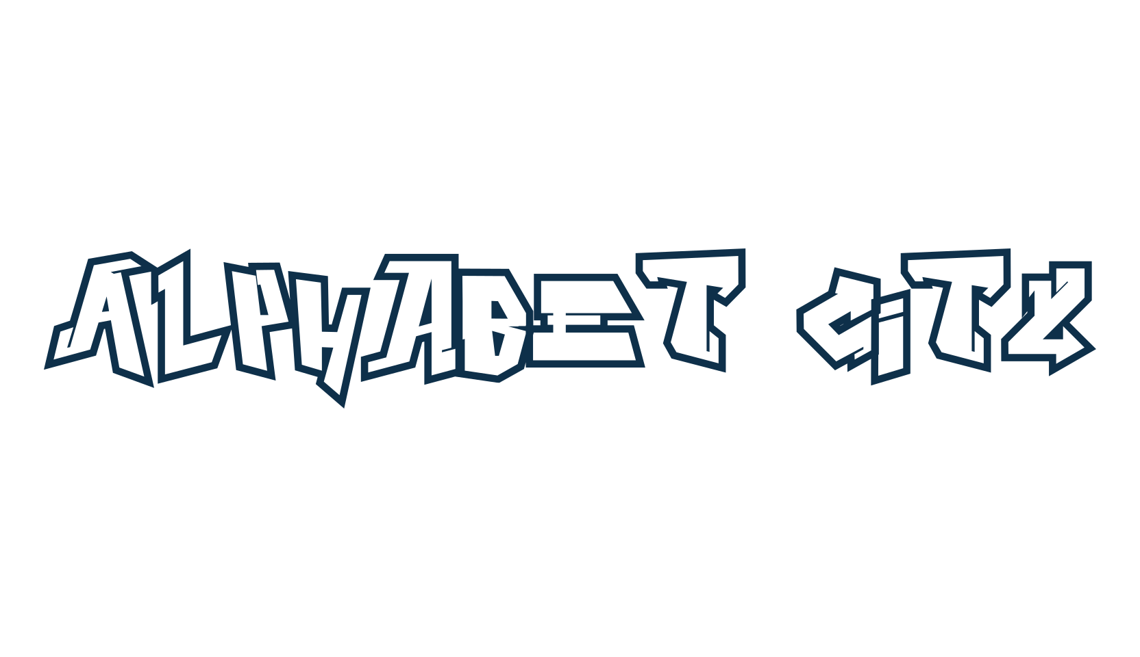 Alphabet City, graffiti font preview