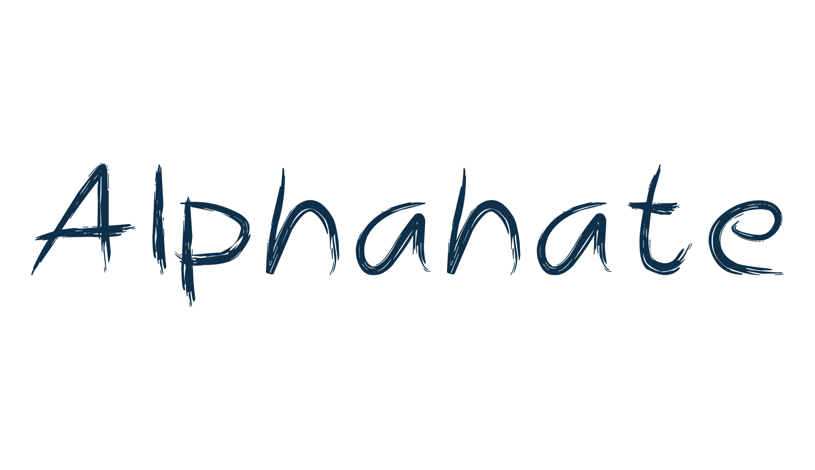 Alphahate, script trash fancy decorative calligraphy font preview