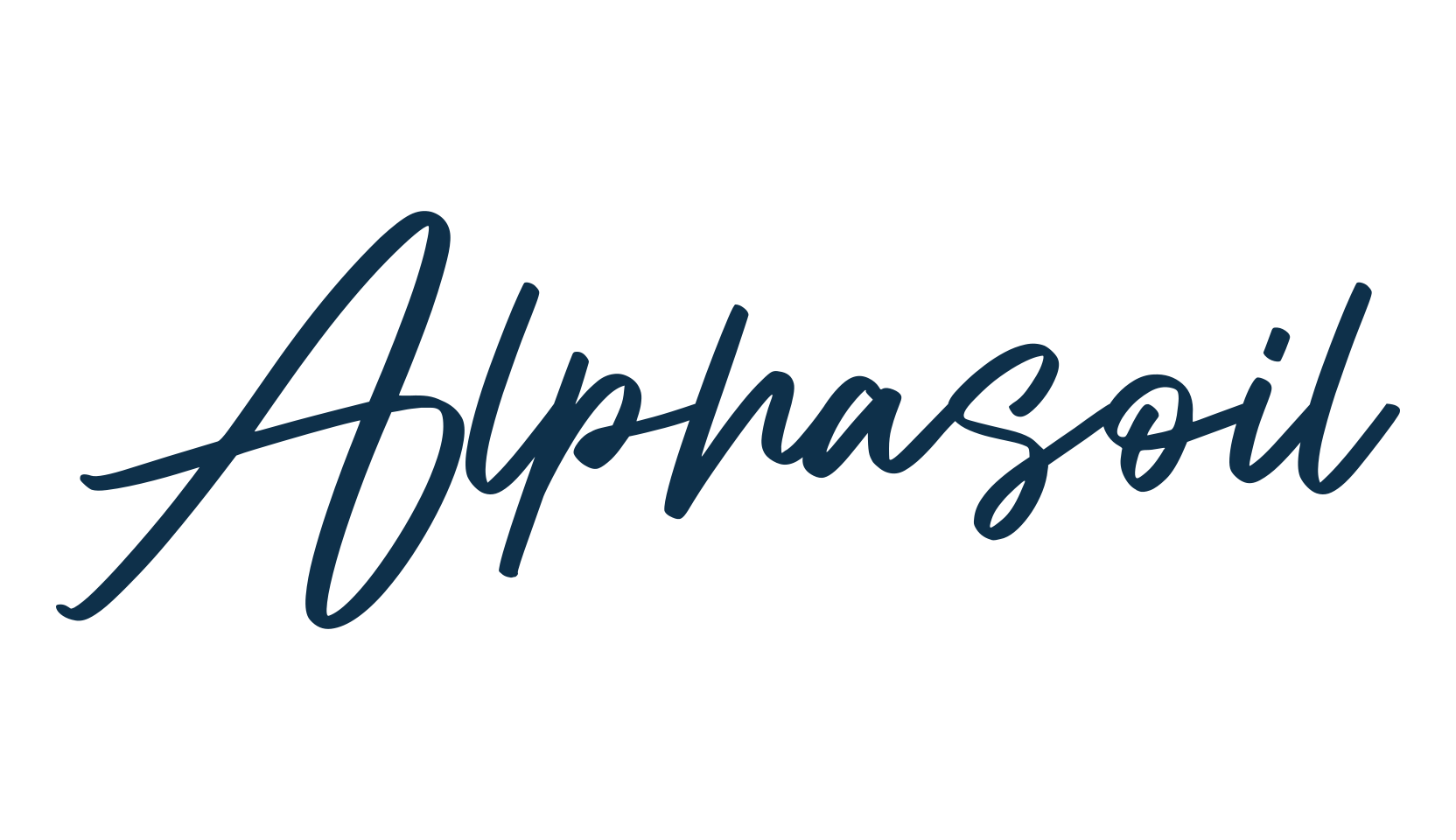 Alphasoil, handwriting font preview