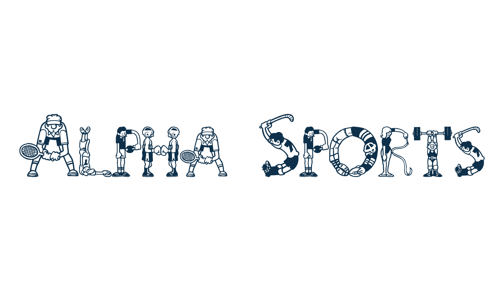 Alpha Sports, fancy decorative font preview