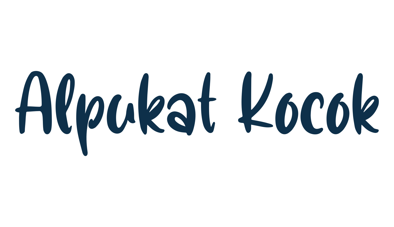 Alpukat Kocok, display market font preview