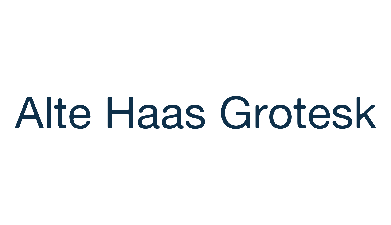 Alte Haas Grotesk, sans serif font preview