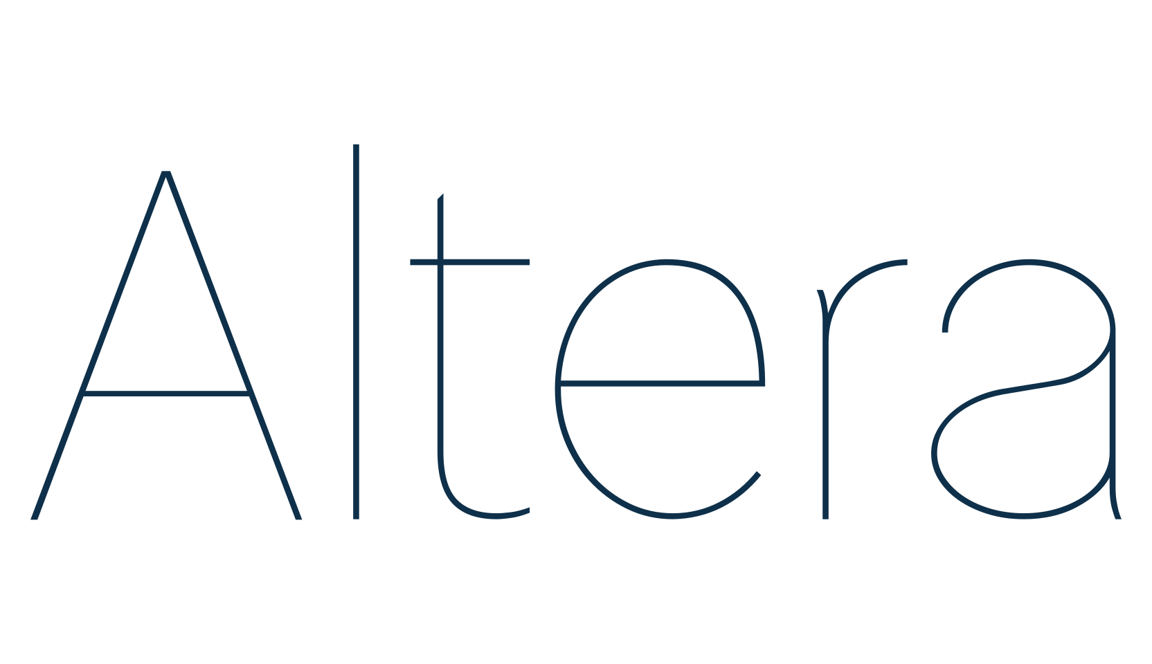 Altera (altera), sans serif font preview