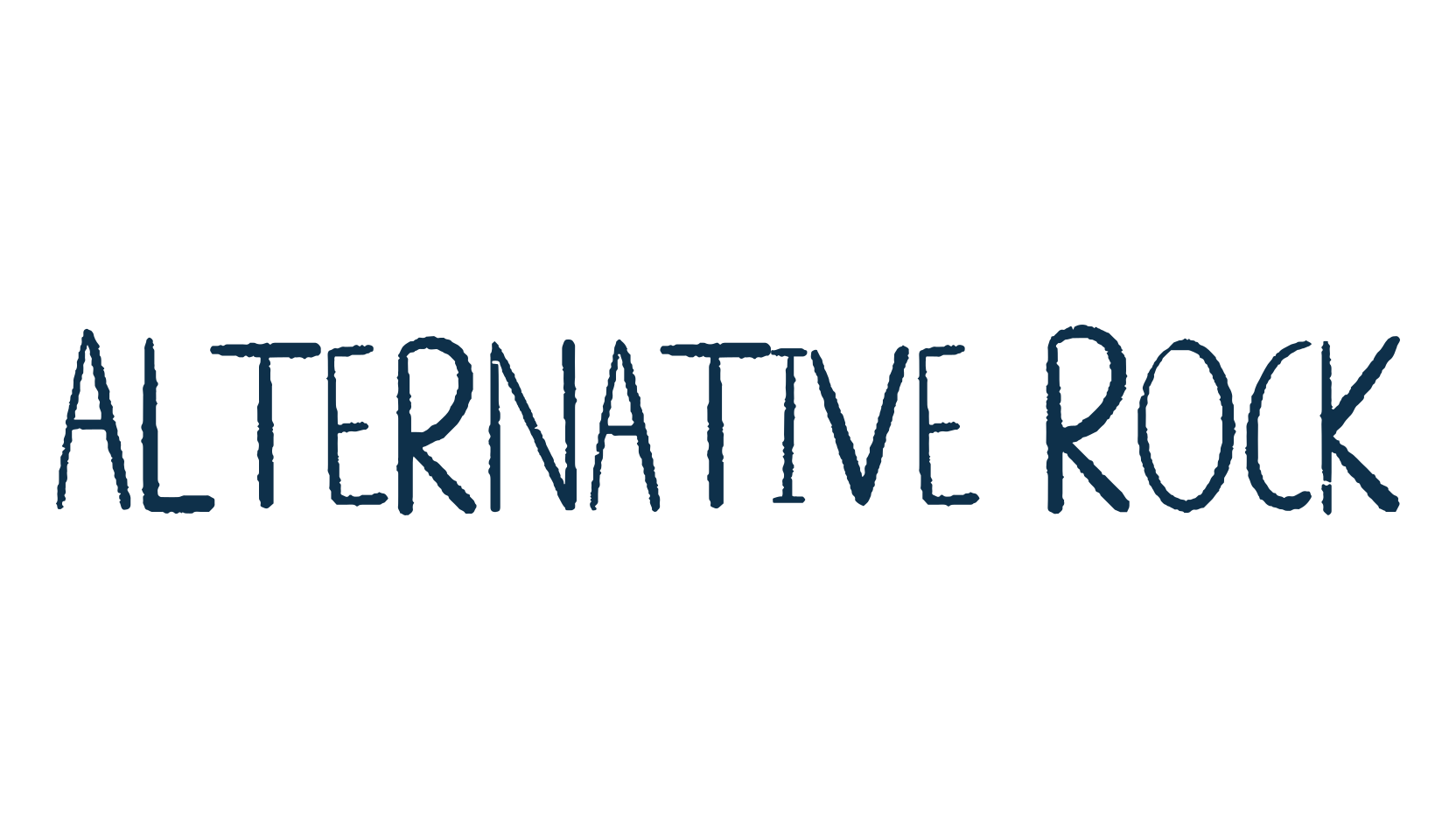 Alternative Rock, eroded font preview