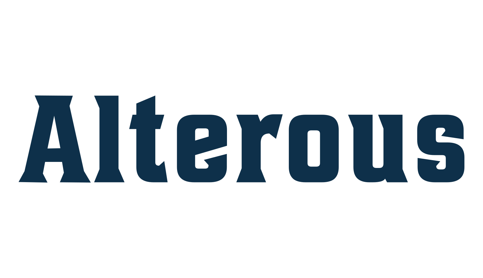 Alterous, basic serif font preview