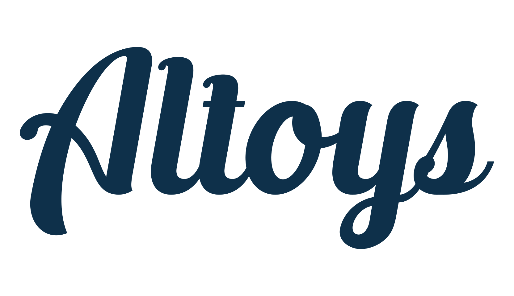 Altoys, fancy various decorative script calligraphy font preview
