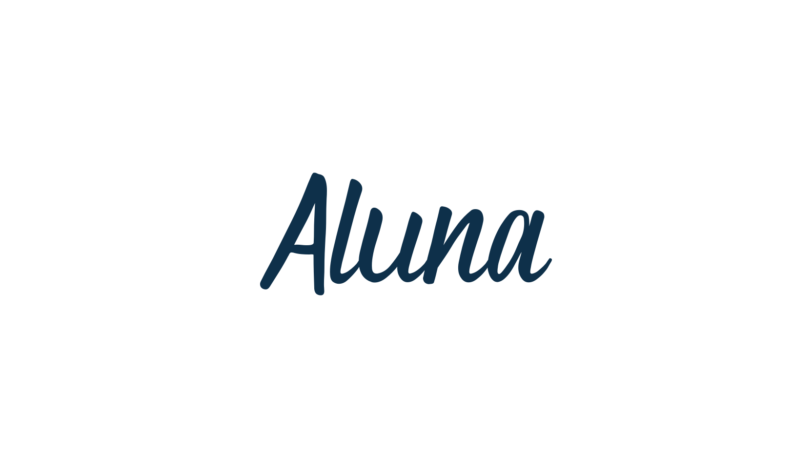 Aluna, fancy various decorative script calligraphy font preview