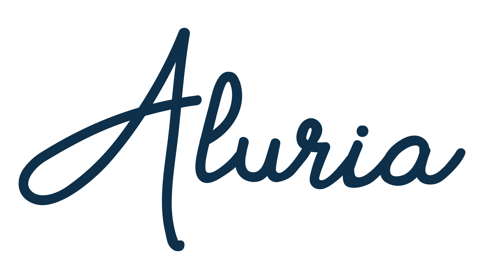 Aluria, script handwritten fancy decorative calligraphy font preview