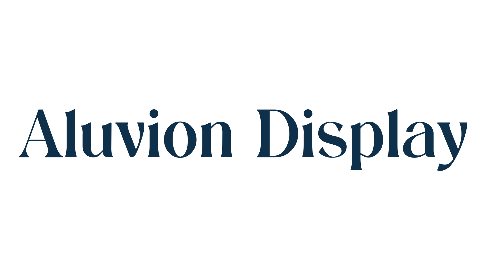 Aluvion Display, serif font preview