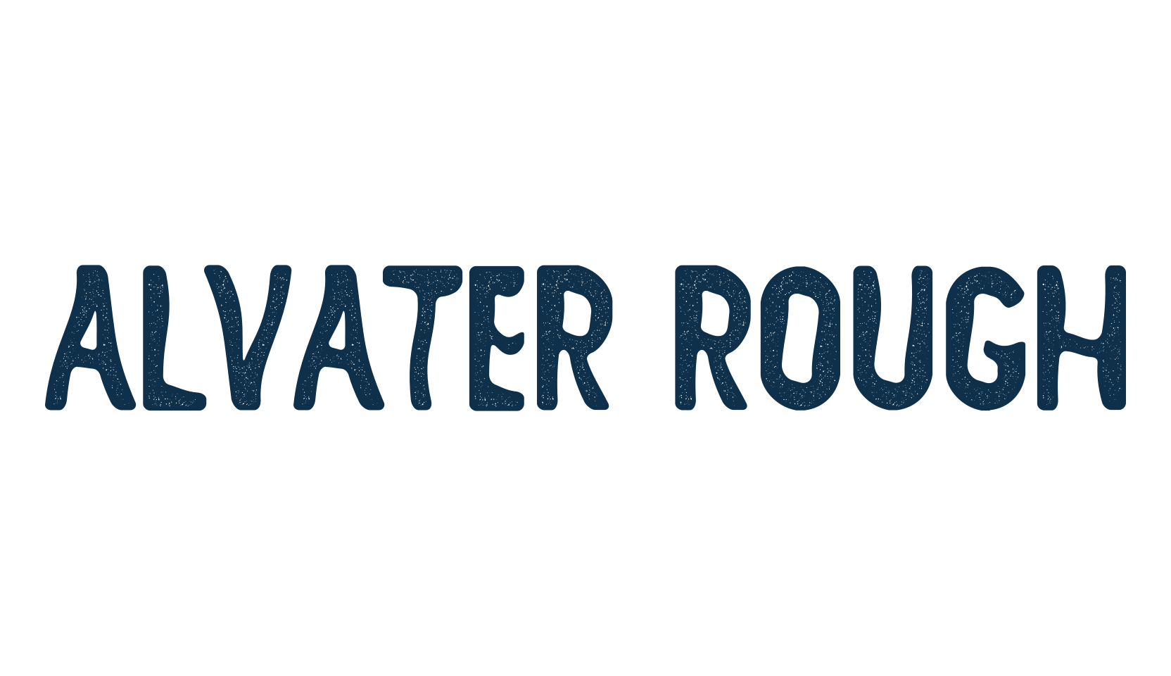 Alvater Rough, fancy distorted decorative font preview