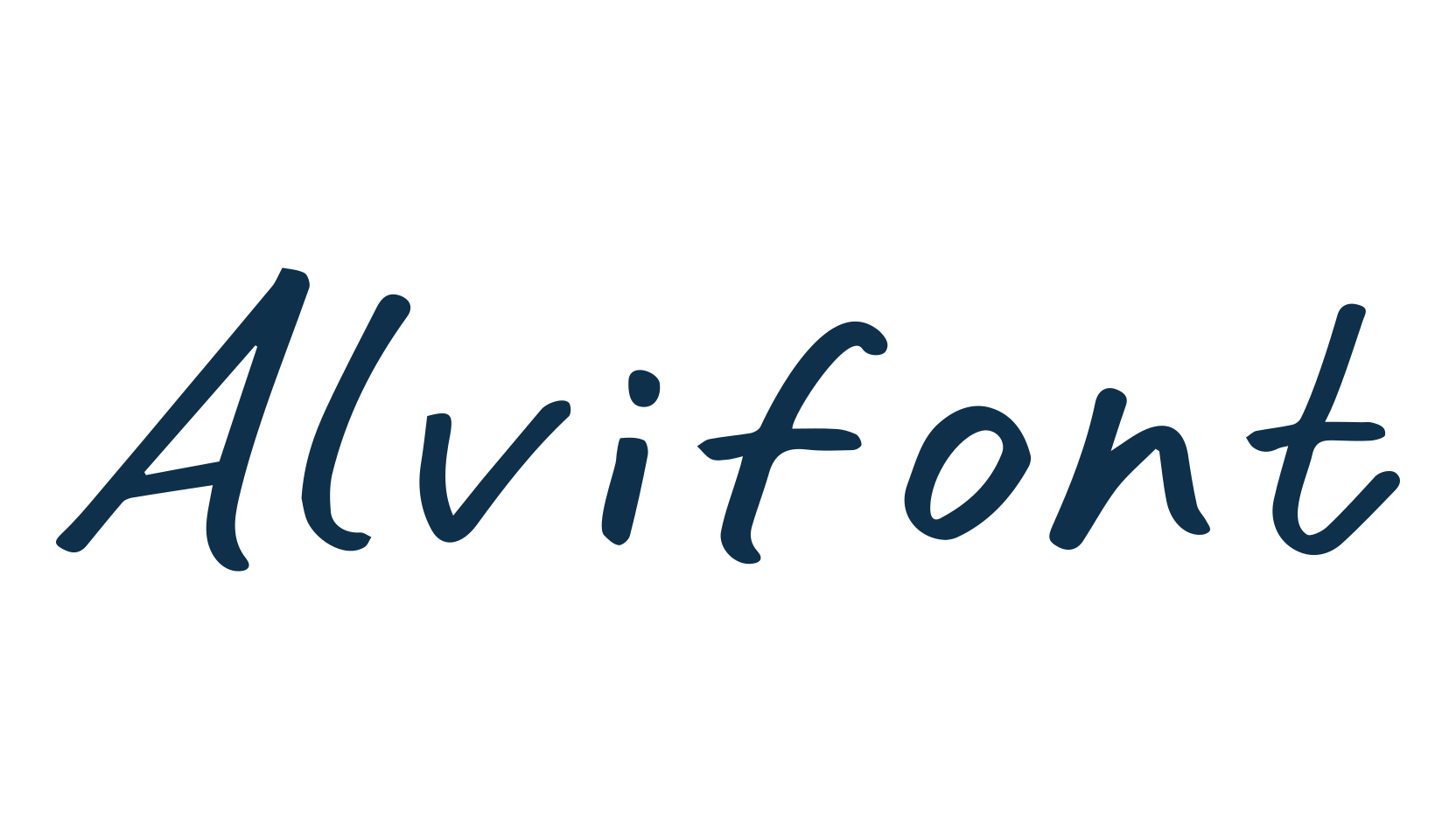 Alvifont, handwriting font preview