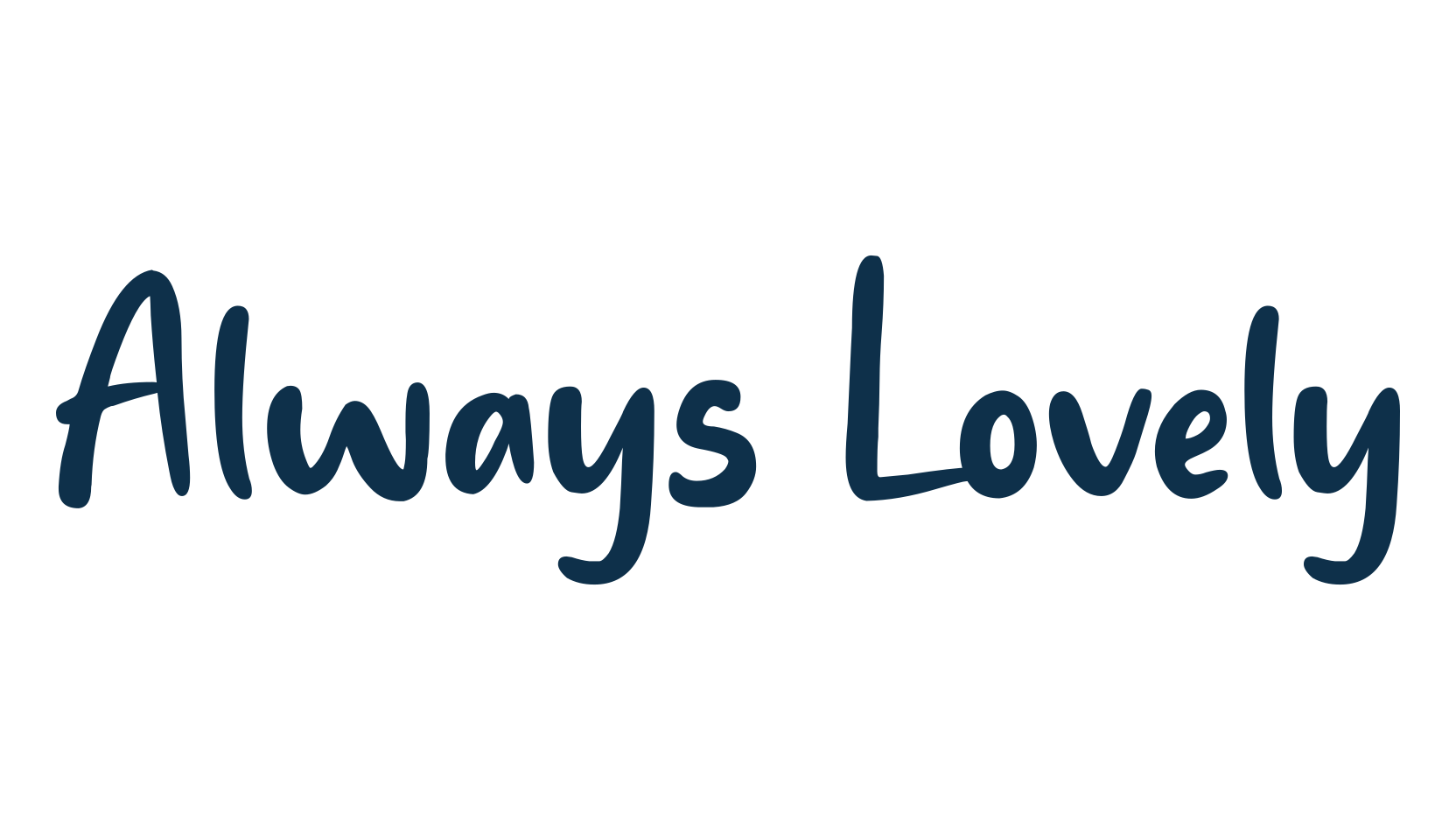 Always Lovely, handwriting font preview