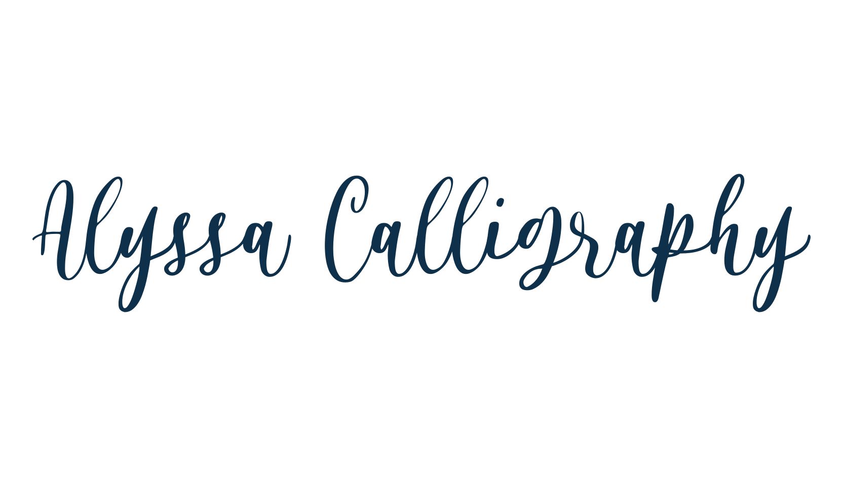 Alyssa Calligraphy, calligraphy font preview