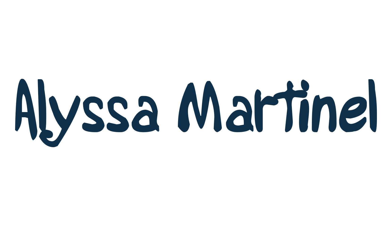 Alyssa Martinel, fancy various decorative script calligraphy font preview