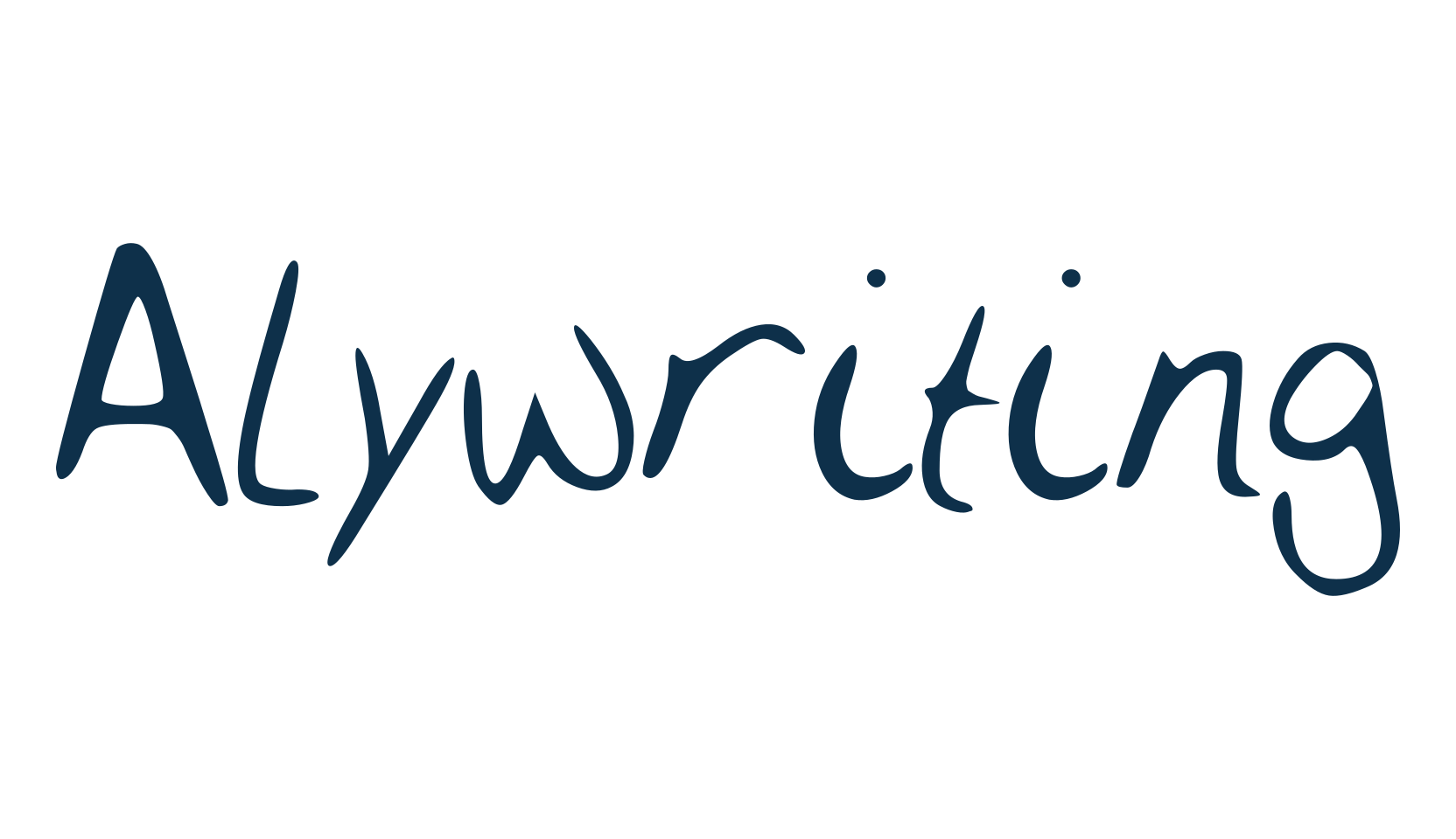 Alywriting, script handwritten fancy decorative calligraphy font preview