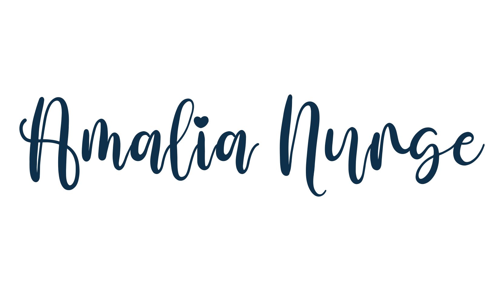 Amalia Nurse, script calligraphy fancy decorative font preview