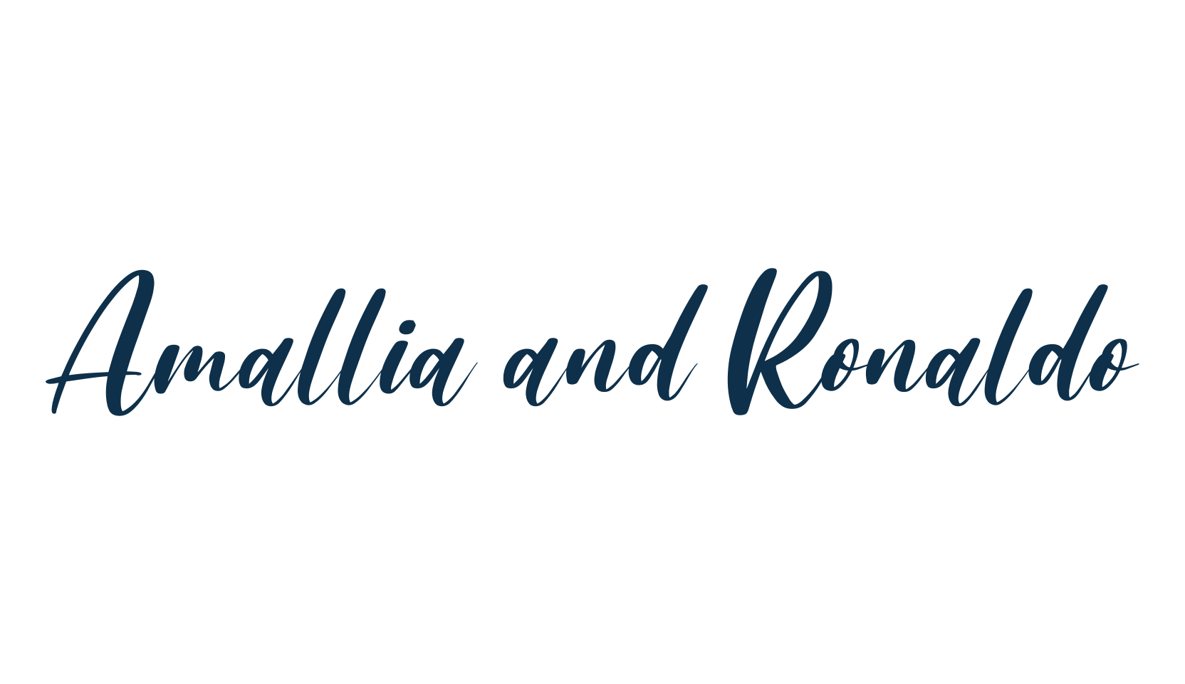 Amallia and Ronaldo, fancy decorative font preview