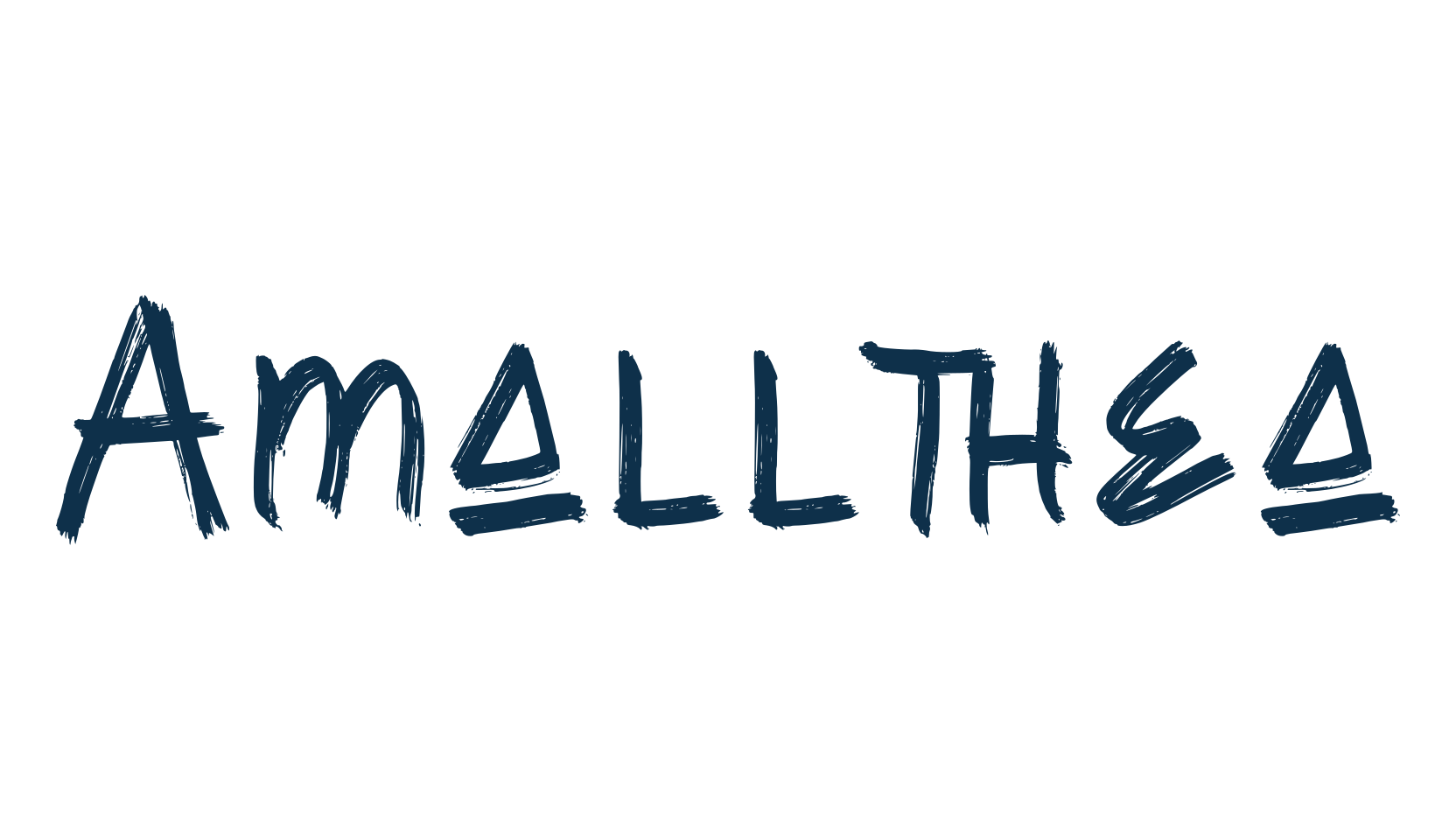 Amallthea, brush font preview