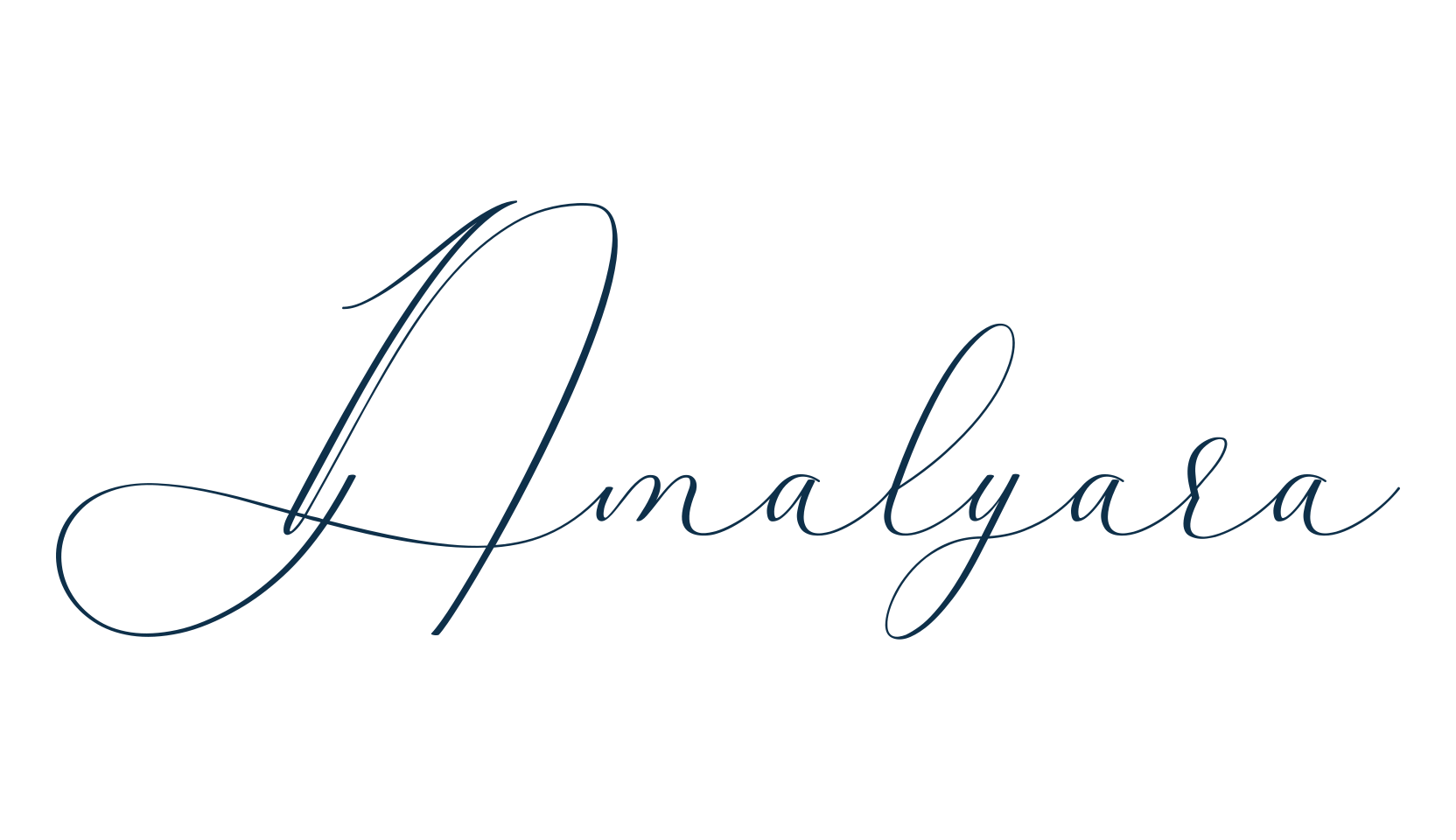 Amalyara, calligraphy font preview