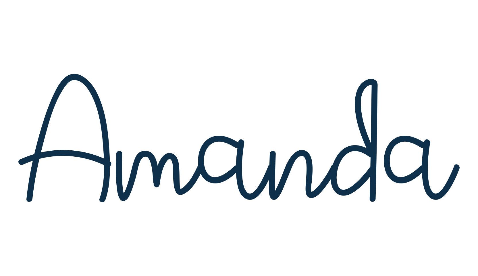 Amanda (amanda-8), handwriting font preview