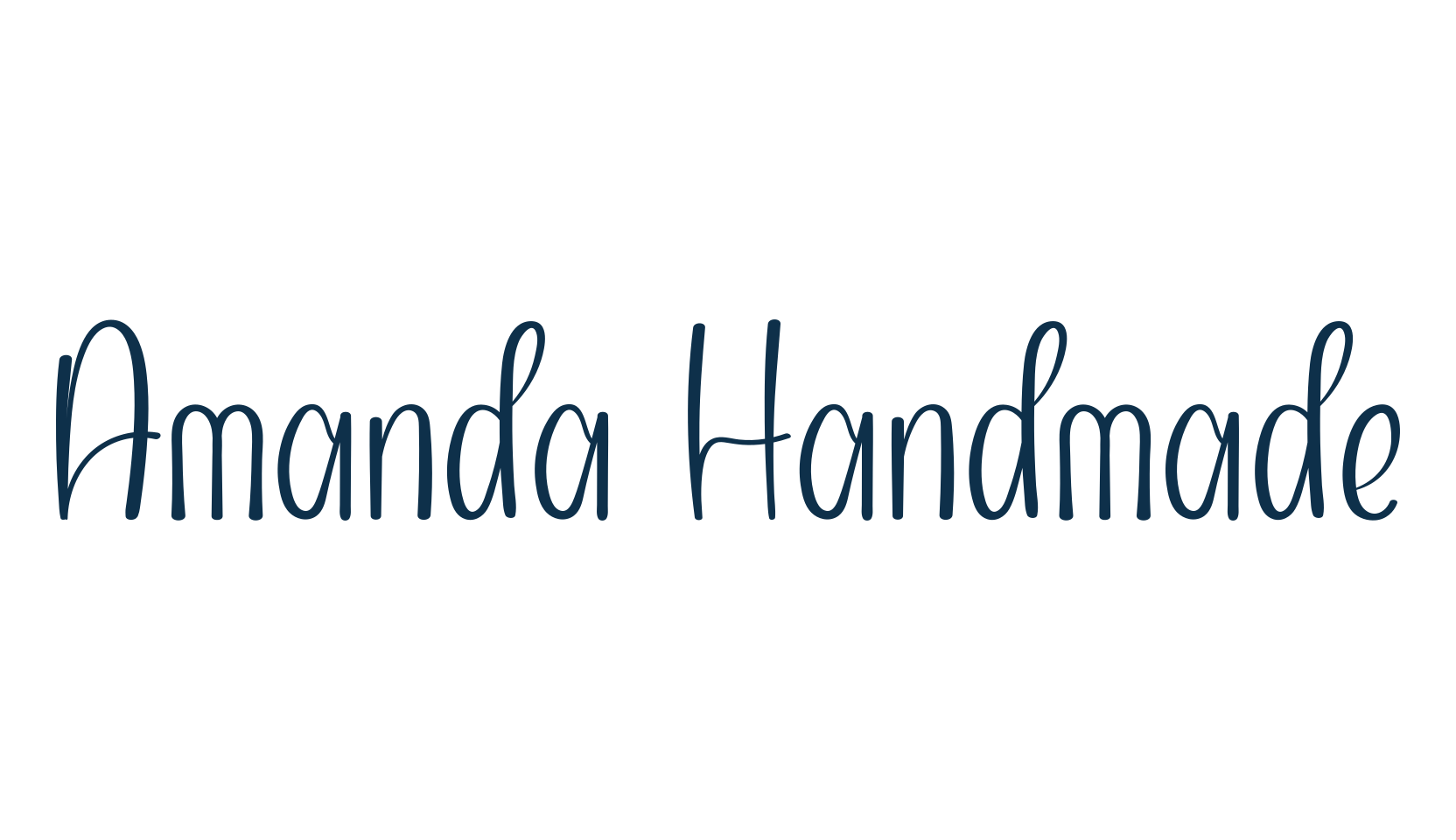 Amanda Handmade, fancy decorative font preview