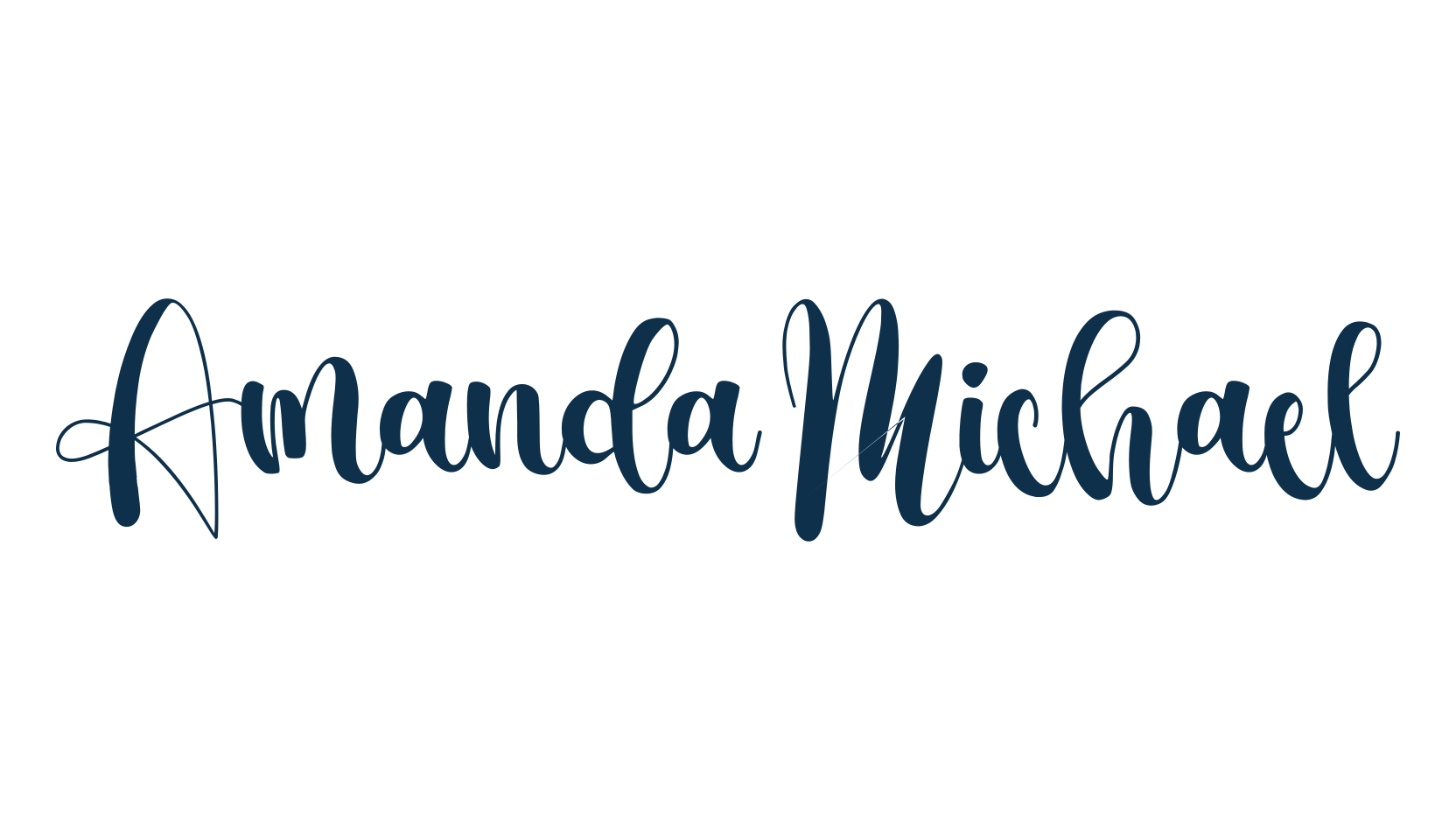 Amanda Michael, calligraphy font preview