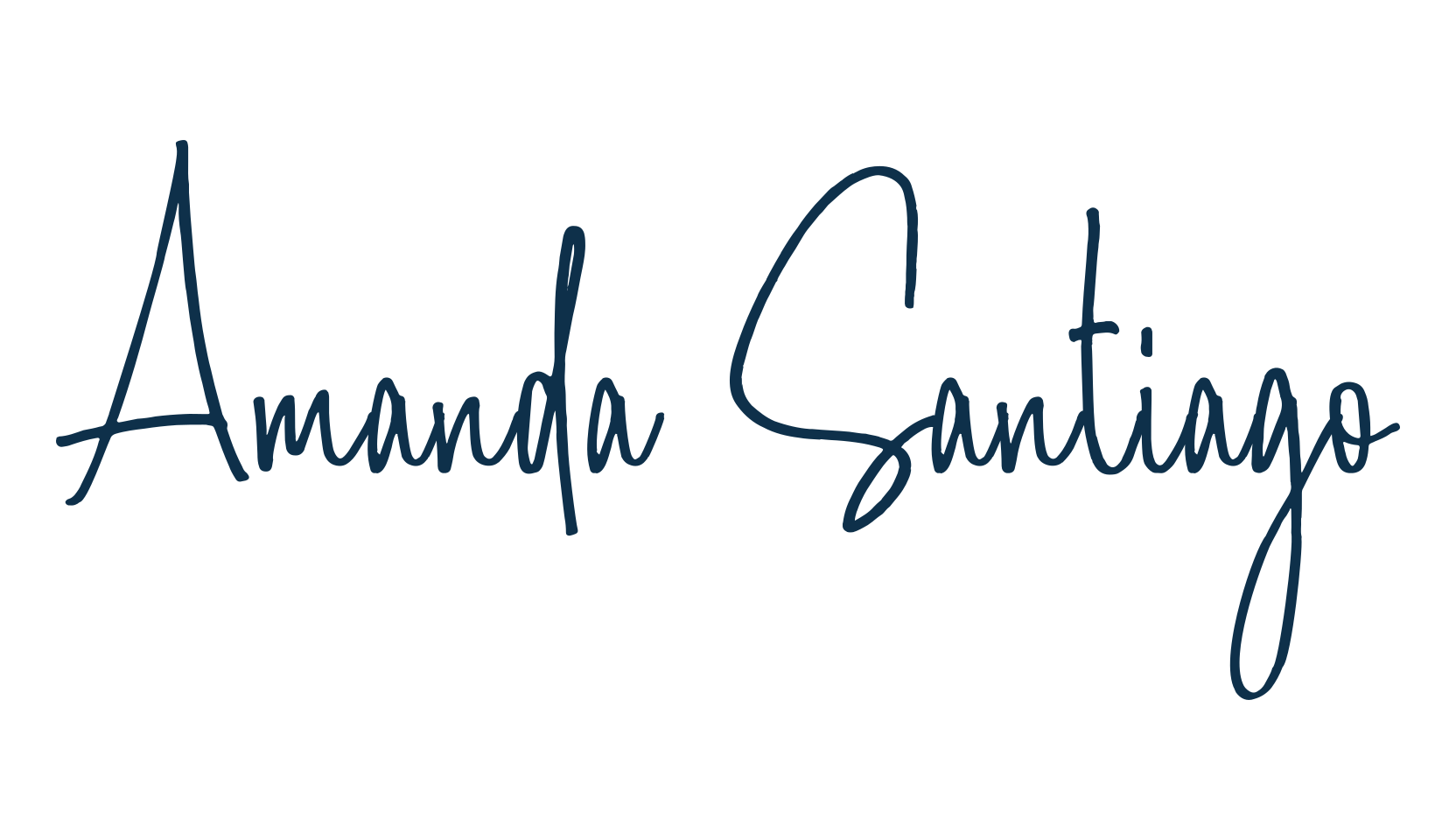 Amanda Santiago, script handwritten fancy decorative calligraphy font preview