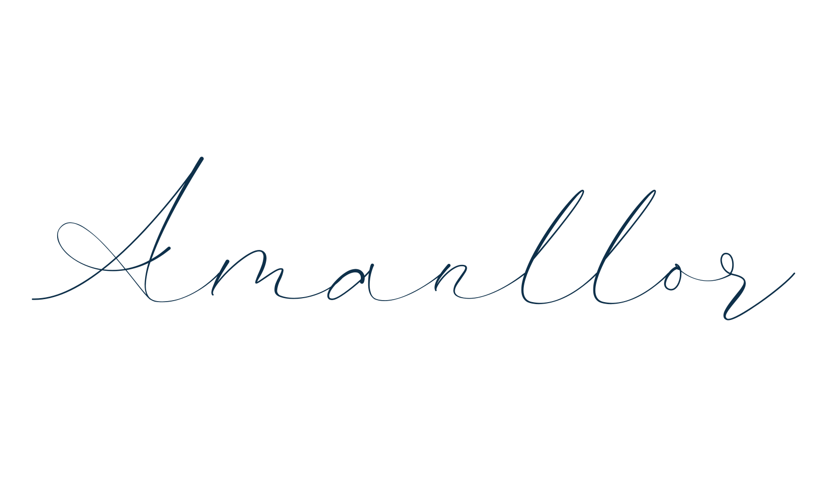 Amanllor, handwriting font preview