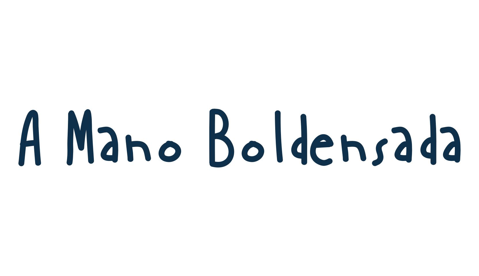 A Mano Boldensada, script handwritten fancy decorative calligraphy font preview