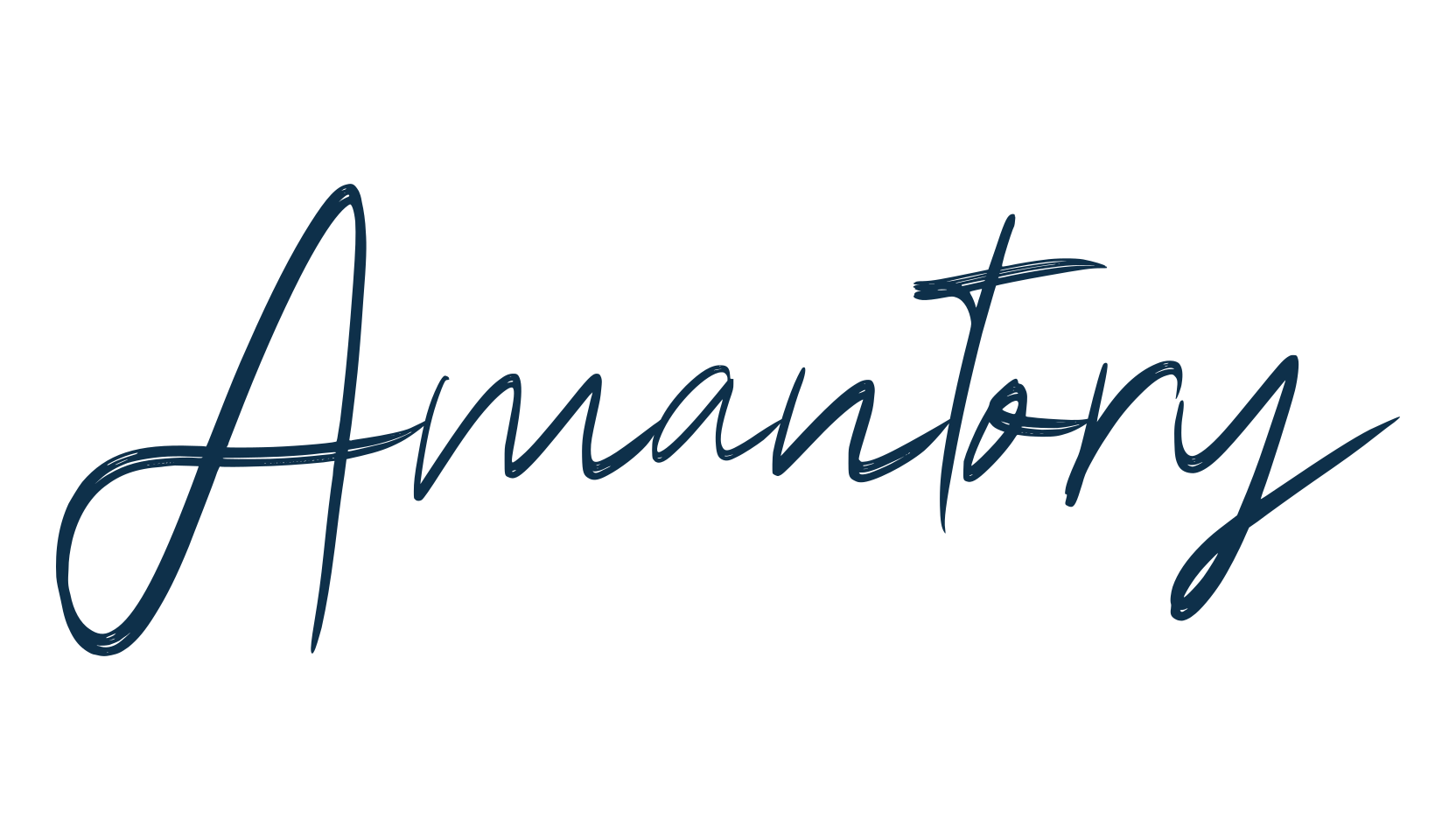 Amantory, script handwritten fancy decorative calligraphy font preview