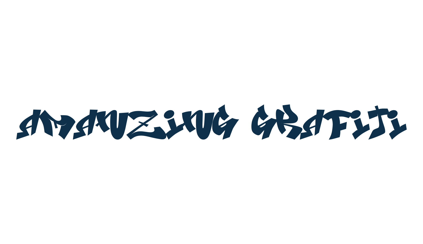 Amanzing Grafiti, script graffiti fancy decorative calligraphy font preview