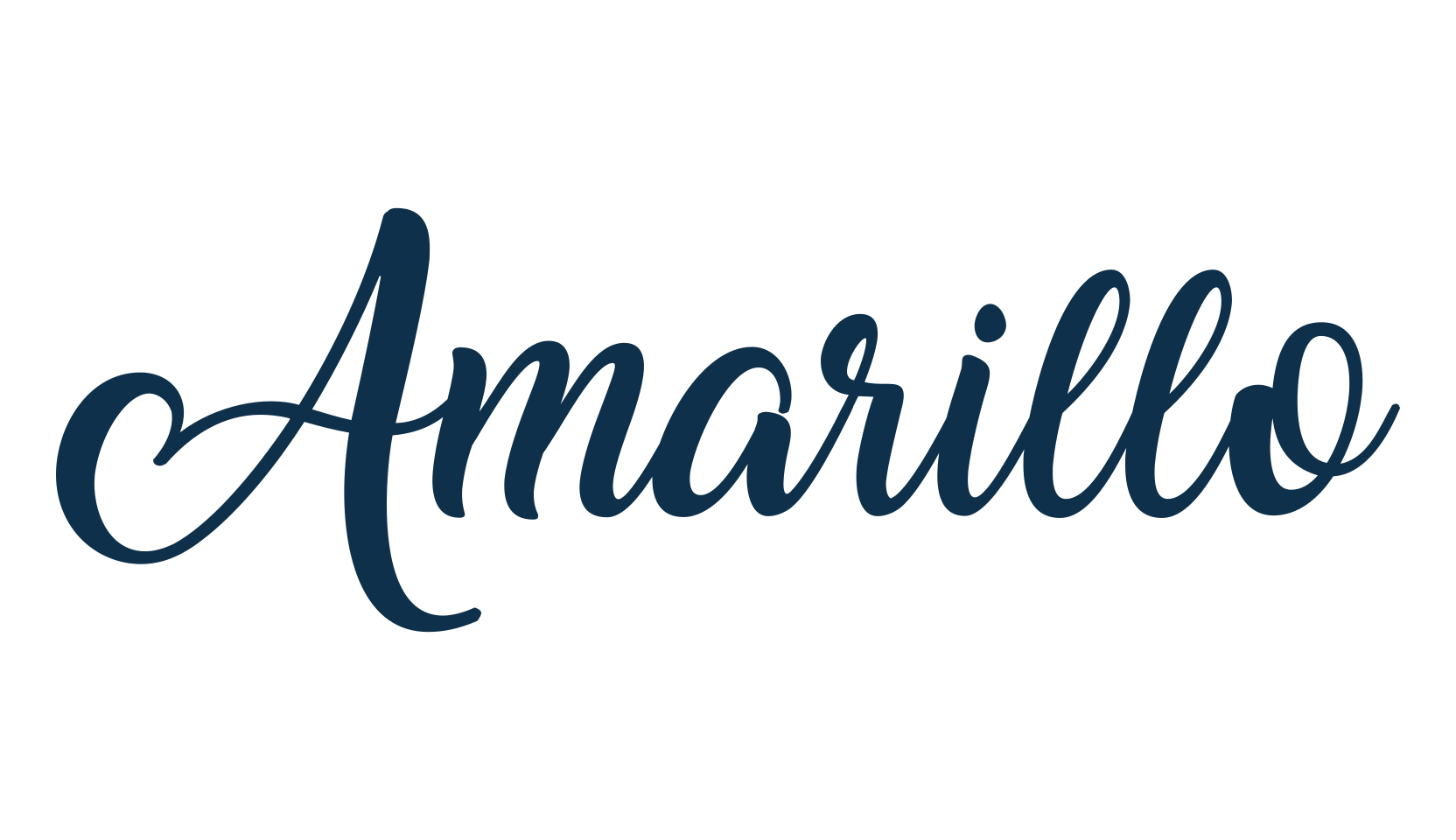 Amarillo, calligraphy font preview